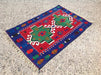 Handwoven Vintage Kilim Rug 127cm x 81cm Wool Unique Design