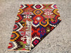 Handwoven Vintage Kilim Rug 132cm x 100cm from Turkey