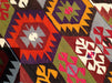 Handwoven Vintage Kilim Rug 132cm x 100cm from Turkey