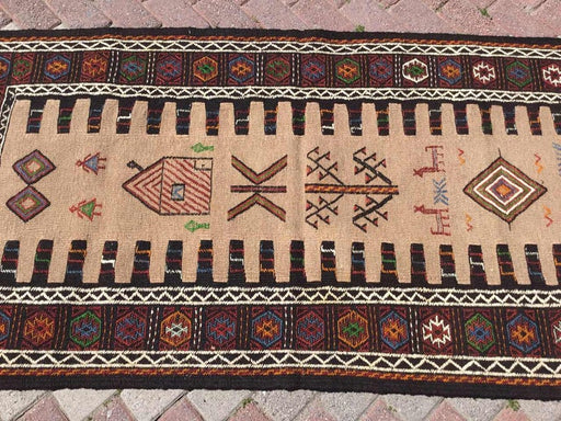 Handwoven Vintage Kilim Rug 190cm x 97cm