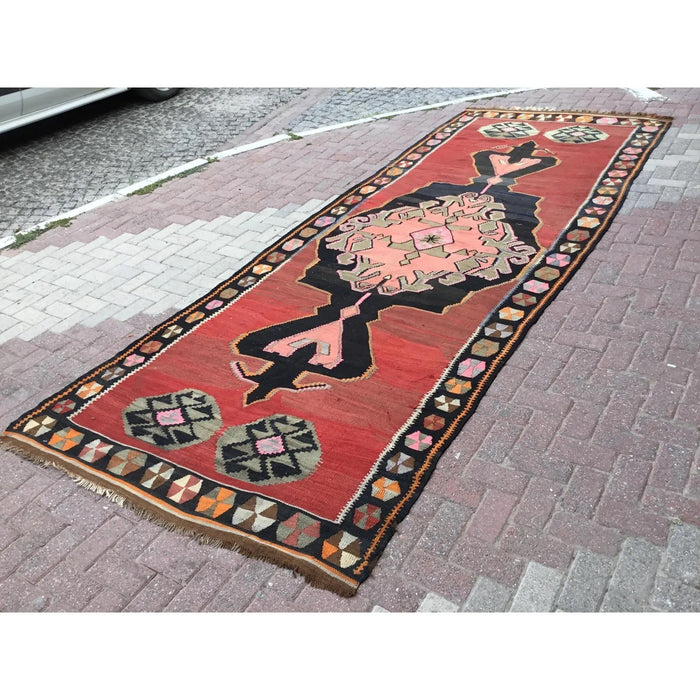 Handwoven Vintage Kilim Rug 419cm x 157cm