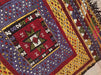 Handwoven Vintage Rug 106cm x 94cm Turkish Tapestry