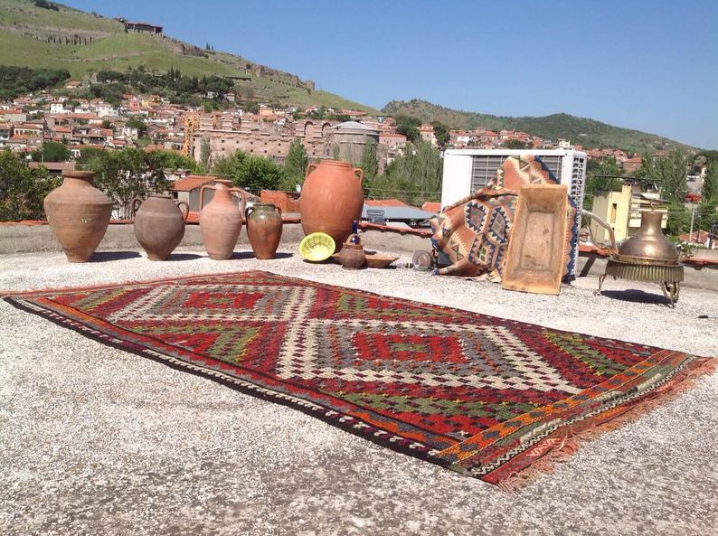 Handwoven Vintage Rug 259Cm X 157Cm Wool From Turkey