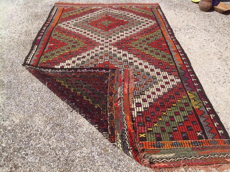 Handwoven Vintage Rug 259Cm X 157Cm Wool From Turkey