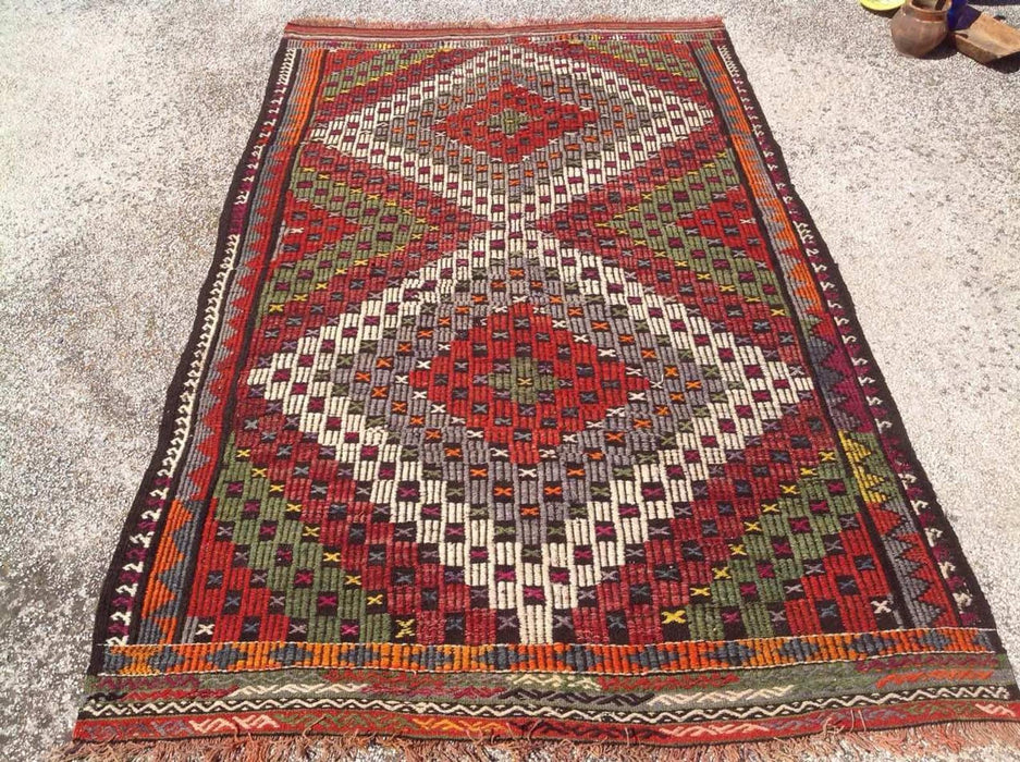 Handwoven Vintage Rug 259Cm X 157Cm Wool From Turkey