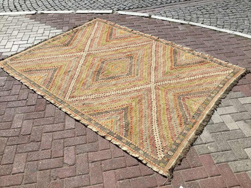 Handwoven Vintage Rug 260cm x 196cm Scandinavian Design