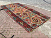 Handwoven Vintage Rug 337cm x 188cm Wool Cotton