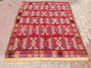 Handwoven Vintage Striped Kilim Rug 192 cm Wool
