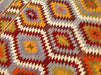 Handwoven Vintage Striped Kilim Rug 218x160 cm