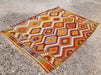 Handwoven Vintage Striped Kilim Rug 218x160 cm