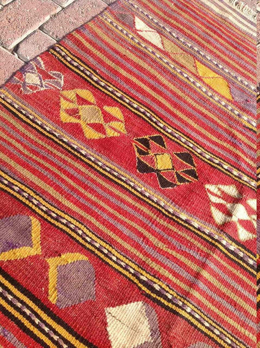 Handwoven Vintage Tribal Rug 183cm x 103cm
