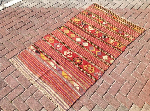 Handwoven Vintage Tribal Rug 183cm x 103cm