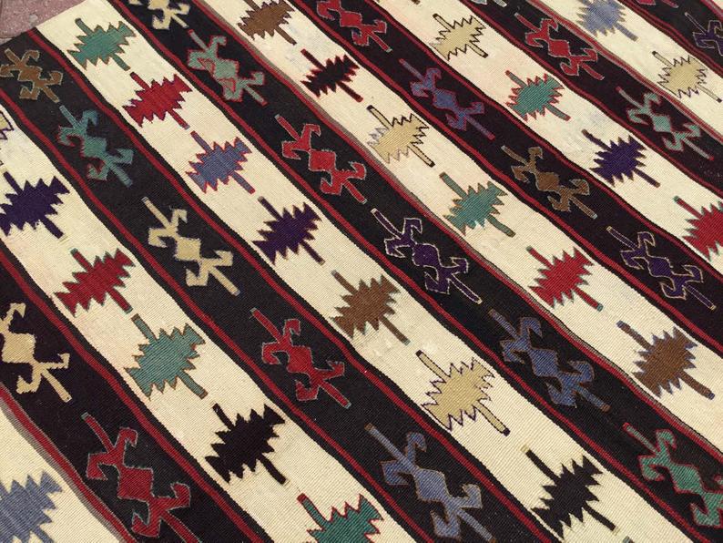 Handwoven Vintage Turkish Rug 200cm x 158.7cm