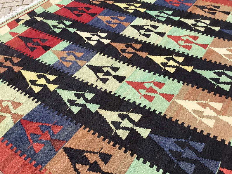 Handwoven Vintage Turkish Rug 288cm x 208cm