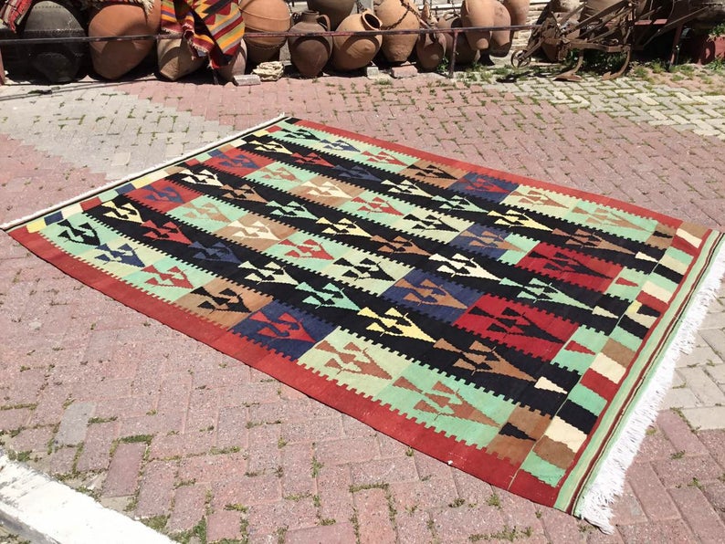 Handwoven Vintage Turkish Rug 288cm x 208cm