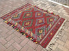 Handwoven Vintage Turkish Tribal Rug 145cm x 109cm