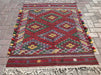 Handwoven Vintage Turkish Tribal Rug 145cm x 109cm