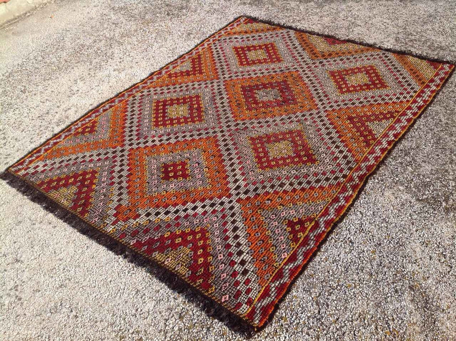 Handwoven Vintage Wool Rug 203cm x 157cm