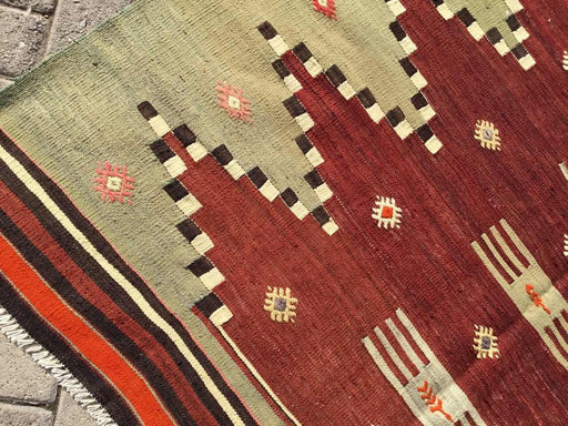 Handwoven Vintage Wool Rug 213cm x 145cm Central Turkey