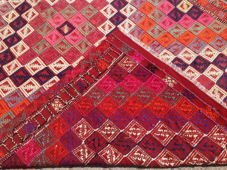 Handwoven Vintage Wool Rug 254cm x 155cm Central Turkey
