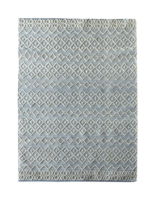 Handwoven Wool Area Rug in Neutral Shades