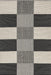 Harlow Black Cotton Checkered Area Rug 152x229 cm