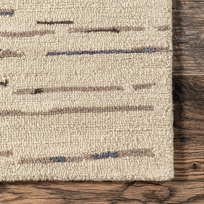 Harlowe Graphite Wool Area Rug 160 x 230 cm