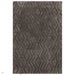 Harrison Modern Plain Hand-Carved Geometric Hi-Low Plush Soft Polyester Boho Shaggy Charcoal Grey Rug