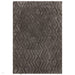 Harrison Modern Plain Hand-Carved Geometric Hi-Low Plush Soft Polyester Boho Shaggy Charcoal Grey Rug