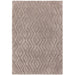 Harrison Modern Plain Hand-Carved Geometric Hi-Low Plush Soft Polyester Boho Shaggy Greige Rug