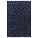 Harrison Modern Plain Hand-Carved Geometric Hi-Low Plush Soft Polyester Boho Shaggy Navy Rug