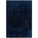 Harrison Modern Plain Hand-Carved Geometric Hi-Low Plush Soft Polyester Boho Shaggy Navy Rug