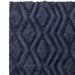 Harrison Modern Plain Hand-Carved Geometric Hi-Low Plush Soft Polyester Boho Shaggy Navy Rug