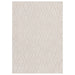 Harrison Modern Plain Hand-Carved Geometric Hi-Low Plush Soft Polyester Boho Shaggy Off White Rug