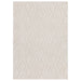 Harrison Modern Plain Hand-Carved Geometric Hi-Low Plush Soft Polyester Boho Shaggy Off White Rug