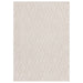 Harrison Modern Plain Hand-Carved Geometric Hi-Low Plush Soft Polyester Boho Shaggy Off White Rug