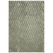 Harrison Modern Plain Hand-Carved Geometric Hi-Low Plush Soft Polyester Boho Shaggy Sage Green Rug