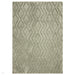 Harrison Modern Plain Hand-Carved Geometric Hi-Low Plush Soft Polyester Boho Shaggy Sage Green Rug