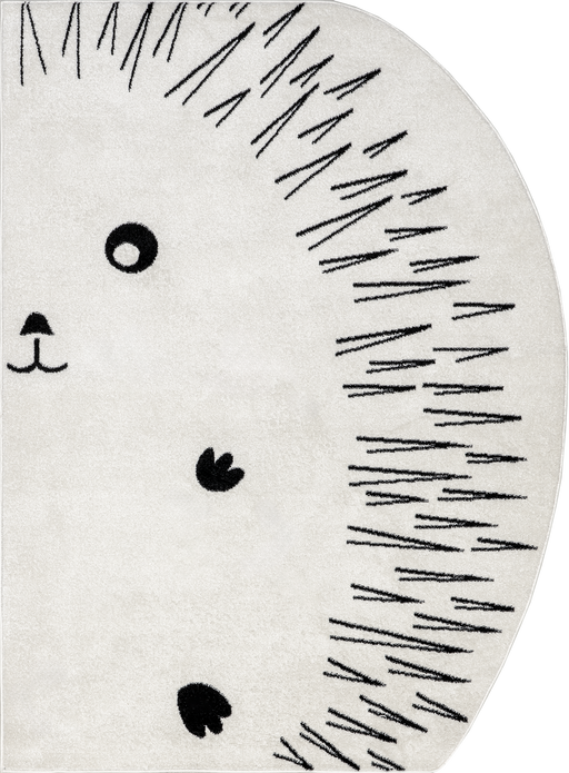 Hedgehog Kids Rug for Playroom and Nursery Decor