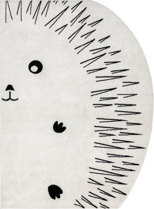 Hedgehog Kids Rug for Playroom and Nursery Decor