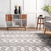 Heidi Geometric Area Rug Light Grey 140x200 cm
