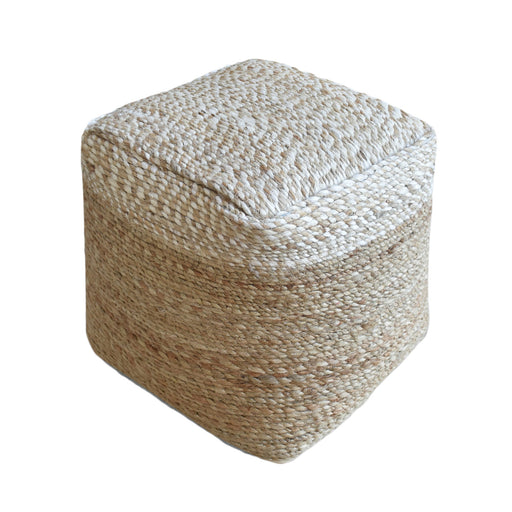 Hemp Hand-Woven Pouf For Living Room And Entryway