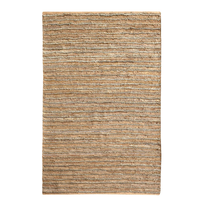 Hemp Leather Hand Woven Rug For Industrial Home Decor