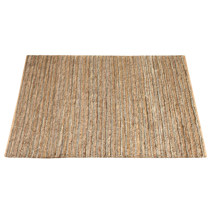 Hemp Leather Hand Woven Rug For Industrial Home Decor