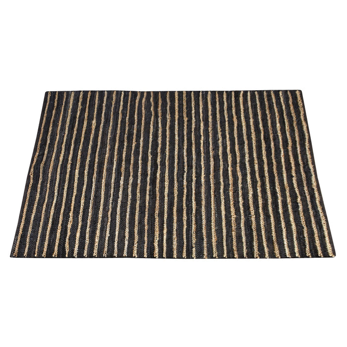 Hemp Leather Hand Woven Rug For Industrial Home Decor