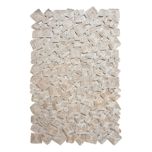 Hemp Square Cutout Rug for Sustainable Home Decor