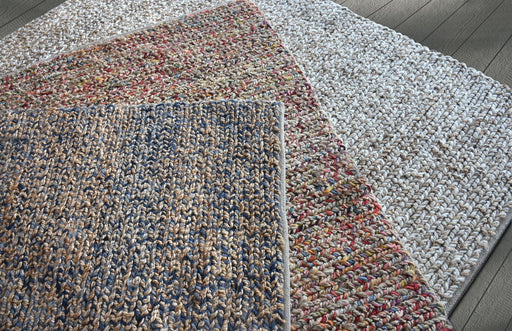 Hemp Wool Hand Woven Area Rug Roslyn Design