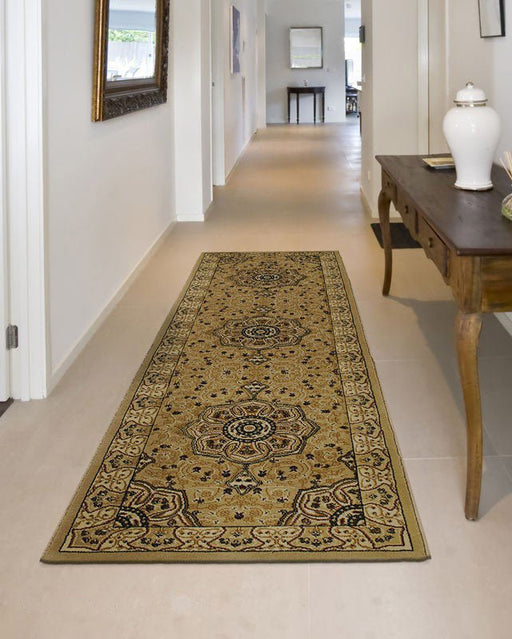 Heritage 4400 Beige Runner Rug