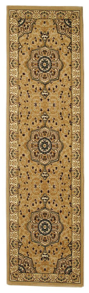 Heritage 4400 Beige Runner Rug