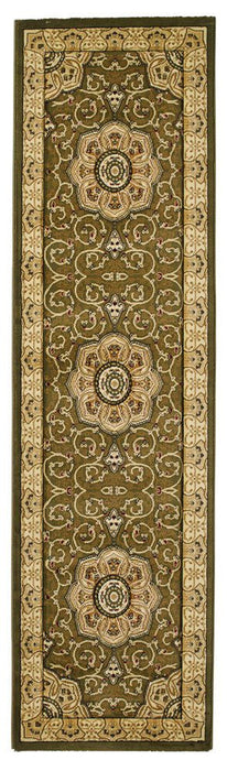 Heritage 4400 Green Runner Rug